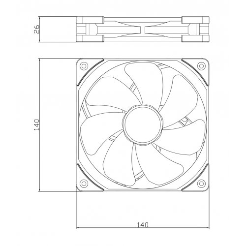 Кулер для корпуса Thermalright TL-C14 Grey купити з перевіркою сумісності: огляд, характеристики, ціна у Києві, Львові, Вінниці, Хмельницькому, Івано-Франківську, Україні | інтернет-магазин TELEMART.UA фото