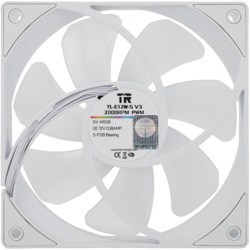 Купить Кулер для корпуса Thermalright TL-E12-S V3 White с проверкой совместимости: обзор, характеристики, цена в Киеве, Днепре, Одессе, Харькове, Украине | интернет-магазин TELEMART.UA фото
