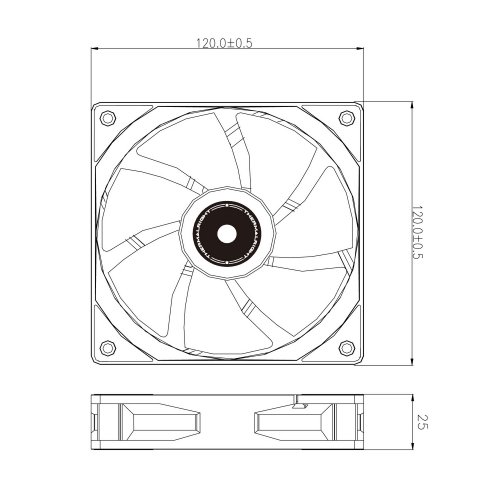 Кулер для корпуса Thermalright TL-G12 Grey купити з перевіркою сумісності: огляд, характеристики, ціна у Києві, Львові, Вінниці, Хмельницькому, Івано-Франківську, Україні | інтернет-магазин TELEMART.UA фото