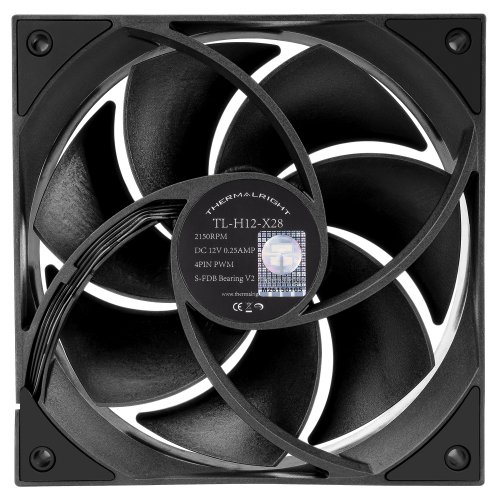 Купить Кулер для корпуса Thermalright TL-H12-X28 Black с проверкой совместимости: обзор, характеристики, цена в Киеве, Днепре, Одессе, Харькове, Украине | интернет-магазин TELEMART.UA фото