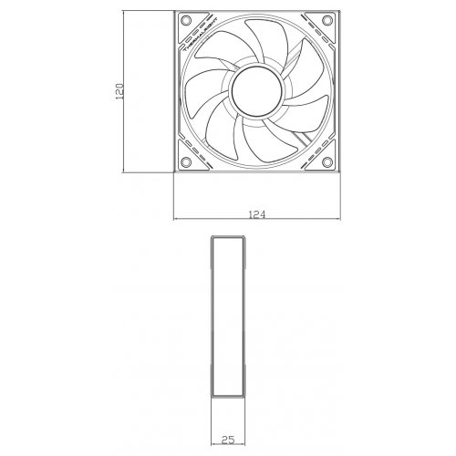 Кулер для корпуса Thermalright TL-M12-S Black купити з перевіркою сумісності: огляд, характеристики, ціна у Києві, Львові, Вінниці, Хмельницькому, Івано-Франківську, Україні | інтернет-магазин TELEMART.UA фото