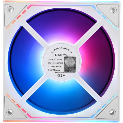 Купить Кулер для корпуса Thermalright TL-M12-S White с проверкой совместимости: обзор, характеристики, цена в Киеве, Днепре, Одессе, Харькове, Украине | интернет-магазин TELEMART.UA фото