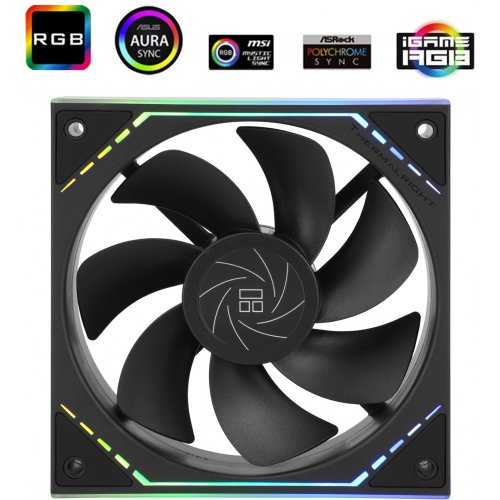 Кулер для корпуса Thermalright TL-M12R Black купити з перевіркою сумісності: огляд, характеристики, ціна у Києві, Львові, Вінниці, Хмельницькому, Івано-Франківську, Україні | інтернет-магазин TELEMART.UA фото