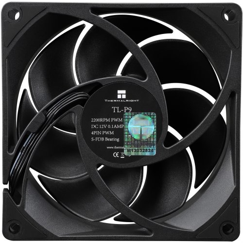Купить Кулер для корпуса Thermalright TL-P9 Black с проверкой совместимости: обзор, характеристики, цена в Киеве, Днепре, Одессе, Харькове, Украине | интернет-магазин TELEMART.UA фото