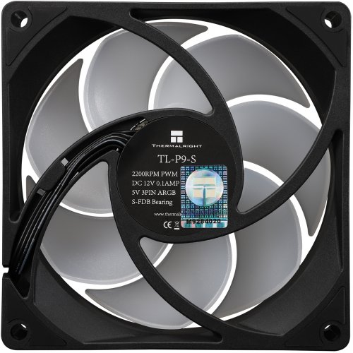 Кулер для корпуса Thermalright TL-P9-S Black купити з перевіркою сумісності: огляд, характеристики, ціна у Києві, Львові, Вінниці, Хмельницькому, Івано-Франківську, Україні | інтернет-магазин TELEMART.UA фото