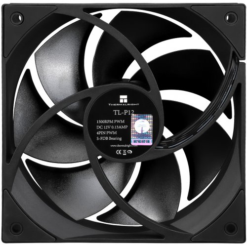 Купить Кулер для корпуса Thermalright TL-P12 Black с проверкой совместимости: обзор, характеристики, цена в Киеве, Днепре, Одессе, Харькове, Украине | интернет-магазин TELEMART.UA фото