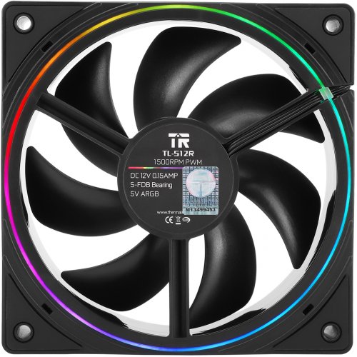 Купить Кулер для корпуса Thermalright TL-S12R Black с проверкой совместимости: обзор, характеристики, цена в Киеве, Днепре, Одессе, Харькове, Украине | интернет-магазин TELEMART.UA фото