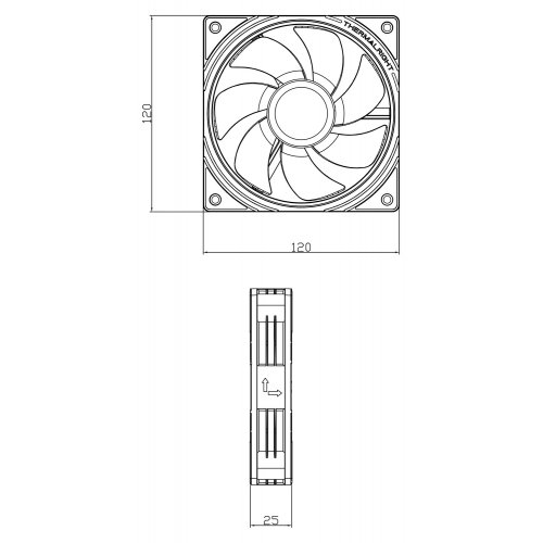 Купить Кулер для корпуса Thermalright TL-S12R White с проверкой совместимости: обзор, характеристики, цена в Киеве, Днепре, Одессе, Харькове, Украине | интернет-магазин TELEMART.UA фото