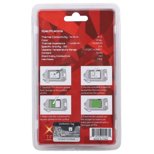 Купити Термопаста Thermalright TFX Extreme 12.8g - ціна в Києві, Львові, Вінниці, Хмельницькому, Франківську, Україні | інтернет-магазин TELEMART.UA фото