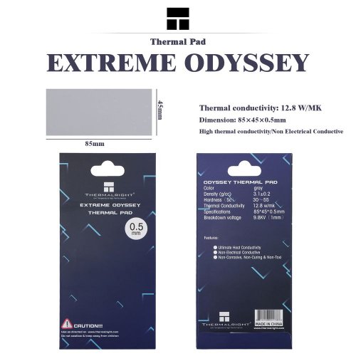 Купити Термопрокладка Thermalright Thermal Pad Extreme Odyssey 85x45x0.5mm - ціна в Києві, Львові, Вінниці, Хмельницькому, Франківську, Україні | інтернет-магазин TELEMART.UA фото
