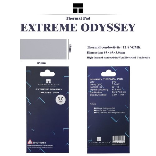 Купити Термопрокладка Thermalright Thermal Pad Extreme Odyssey 85x45x3mm - ціна в Києві, Львові, Вінниці, Хмельницькому, Франківську, Україні | інтернет-магазин TELEMART.UA фото