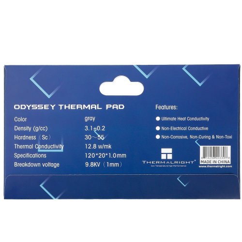 Купити Термопрокладка Thermalright Thermal Pad Extreme Odyssey 120x20x1mm - ціна в Києві, Львові, Вінниці, Хмельницькому, Франківську, Україні | інтернет-магазин TELEMART.UA фото