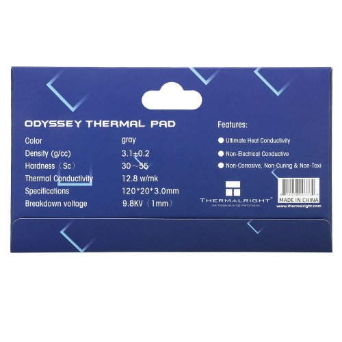 Купити Термопрокладка Thermalright Thermal Pad Extreme Odyssey 120x20x3mm - ціна в Києві, Львові, Вінниці, Хмельницькому, Франківську, Україні | інтернет-магазин TELEMART.UA фото