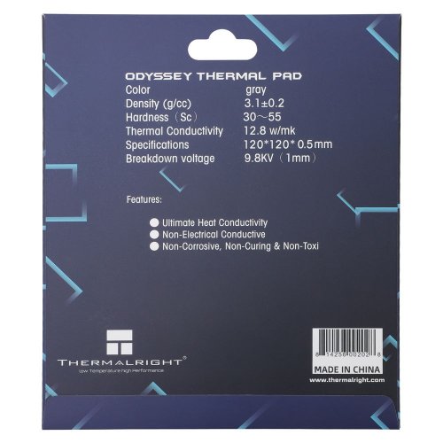 Купить Термопрокладка Thermalright Thermal Pad Extreme Odyssey 120x120x0.5mm - цена в Харькове, Киеве, Днепре, Одессе
в интернет-магазине Telemart фото