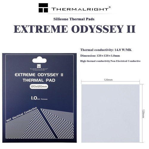 Купити Термопрокладка Thermalright Thermal Pad Extreme Odyssey 120x120x1mm - ціна в Києві, Львові, Вінниці, Хмельницькому, Франківську, Україні | інтернет-магазин TELEMART.UA фото