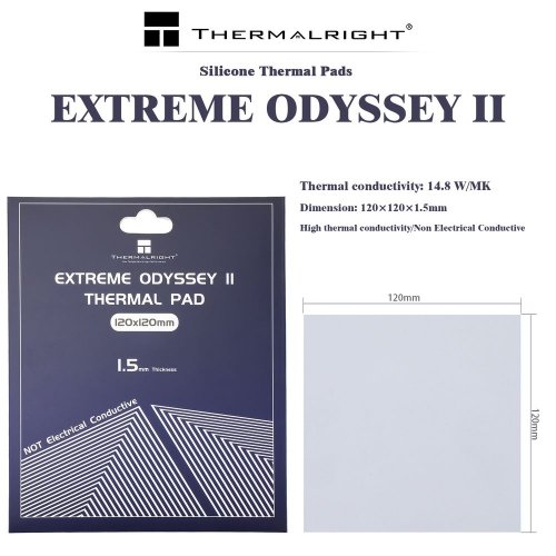 Купити Термопрокладка Thermalright Thermal Pad Extreme Odyssey 120x120x1.5mm - ціна в Києві, Львові, Вінниці, Хмельницькому, Франківську, Україні | інтернет-магазин TELEMART.UA фото