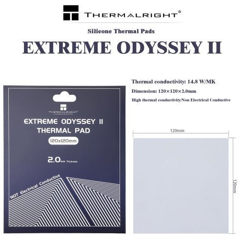 Купити Термопрокладка Thermalright Thermal Pad Extreme Odyssey 120x120x2mm - ціна в Києві, Львові, Вінниці, Хмельницькому, Франківську, Україні | інтернет-магазин TELEMART.UA фото
