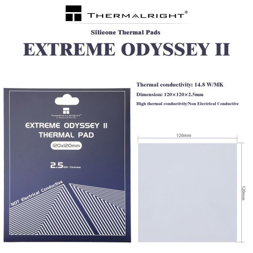 Купити Термопрокладка Thermalright Thermal Pad Extreme Odyssey 120x120x2.5mm - ціна в Києві, Львові, Вінниці, Хмельницькому, Франківську, Україні | інтернет-магазин TELEMART.UA фото
