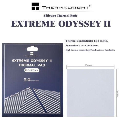 Купити Термопрокладка Thermalright Thermal Pad Extreme Odyssey 120x120x3mm - ціна в Києві, Львові, Вінниці, Хмельницькому, Франківську, Україні | інтернет-магазин TELEMART.UA фото