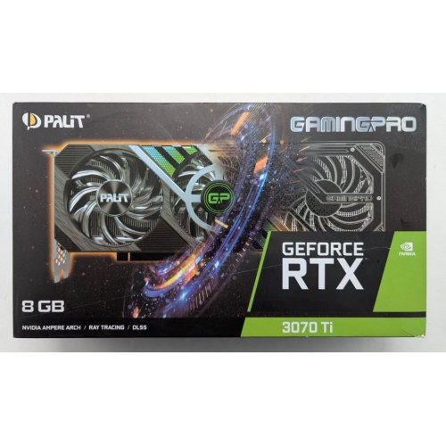 Відеокарта Palit GeForce RTX 3070 Ti GamingPro 8192MB (NED307T019P2-1046A) (Відновлено продавцем, 766759) купити з перевіркою сумісності: огляд, характеристики, ціна у Києві, Львові, Вінниці, Хмельницькому, Івано-Франківську, Україні | інтернет-магазин TELEMART.UA фото