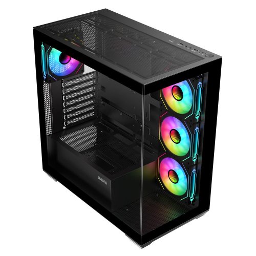 Купить Уценка корпус SAMA SV-01 без БП Black (Следы установки, 766776) с проверкой совместимости: обзор, характеристики, цена в Киеве, Днепре, Одессе, Харькове, Украине | интернет-магазин TELEMART.UA фото