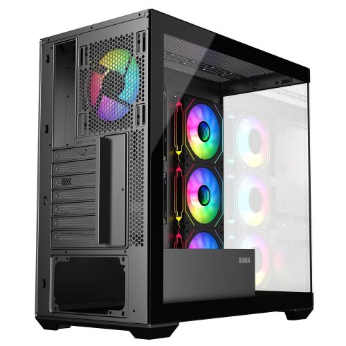 Купить Уценка корпус SAMA SV-01 без БП Black (Следы установки, 766776) с проверкой совместимости: обзор, характеристики, цена в Киеве, Днепре, Одессе, Харькове, Украине | интернет-магазин TELEMART.UA фото