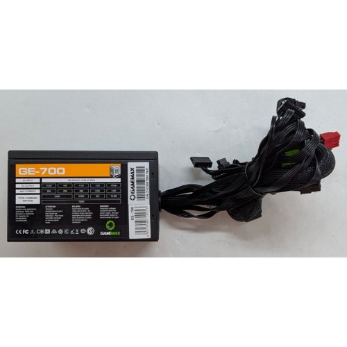 Блок живлення GAMEMAX GE-700 700W (GE-700) (Відновлено продавцем, 766896) купити з перевіркою сумісності: огляд, характеристики, ціна у Києві, Львові, Вінниці, Хмельницькому, Івано-Франківську, Україні | інтернет-магазин TELEMART.UA фото
