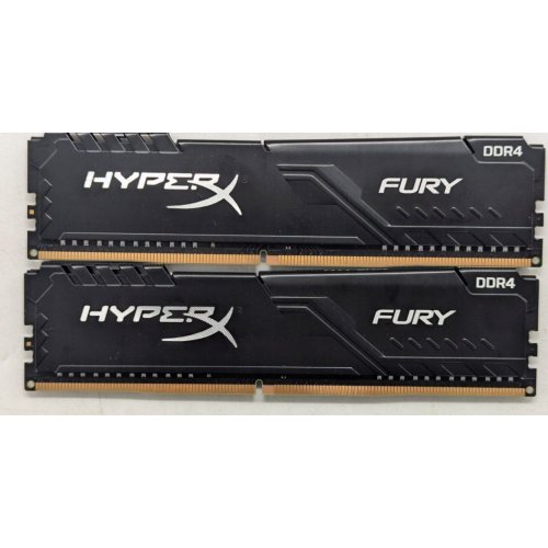Купить Озу HyperX DDR4 16GB (2x8GB) 3200Mhz Fury Black (HX432C16FB3K2/16) (Восстановлено продавцом, 766903) с проверкой совместимости: обзор, характеристики, цена в Киеве, Днепре, Одессе, Харькове, Украине | интернет-магазин TELEMART.UA фото