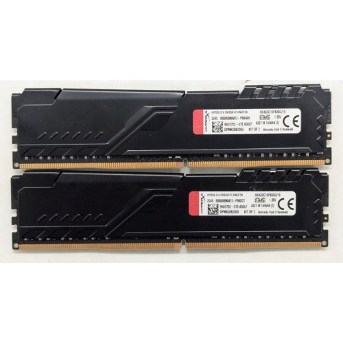 Купить Озу HyperX DDR4 16GB (2x8GB) 3200Mhz Fury Black (HX432C16FB3K2/16) (Восстановлено продавцом, 766903) с проверкой совместимости: обзор, характеристики, цена в Киеве, Днепре, Одессе, Харькове, Украине | интернет-магазин TELEMART.UA фото