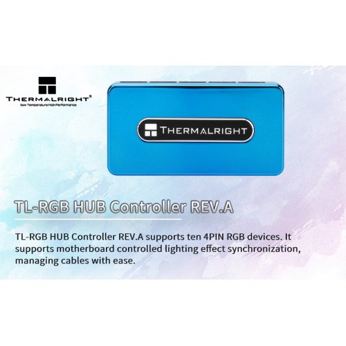 Купити Контролер підсвічування Thermalright RGB HUB Controller Rev.A - ціна в Києві, Львові, Вінниці, Хмельницькому, Франківську, Україні | інтернет-магазин TELEMART.UA фото