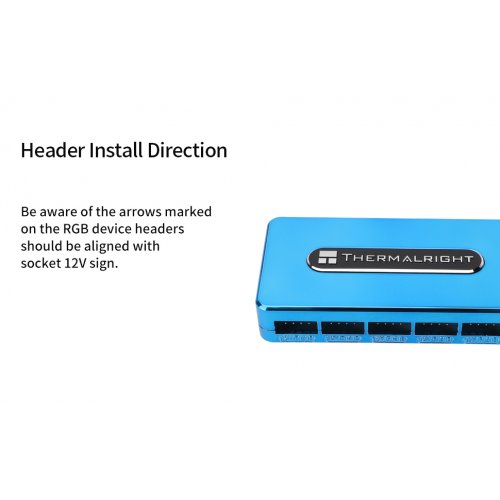 Купити Контролер підсвічування Thermalright RGB HUB Controller Rev.A - ціна в Києві, Львові, Вінниці, Хмельницькому, Франківську, Україні | інтернет-магазин TELEMART.UA фото