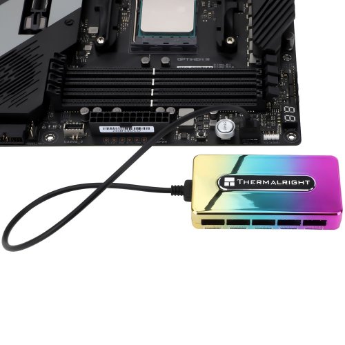 Купити Контролер підсвічування Thermalright ARGB HUB Controller Rev.A - ціна в Києві, Львові, Вінниці, Хмельницькому, Франківську, Україні | інтернет-магазин TELEMART.UA фото