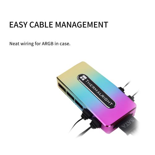 Купити Контролер підсвічування Thermalright ARGB HUB Controller Rev.A - ціна в Києві, Львові, Вінниці, Хмельницькому, Франківську, Україні | інтернет-магазин TELEMART.UA фото