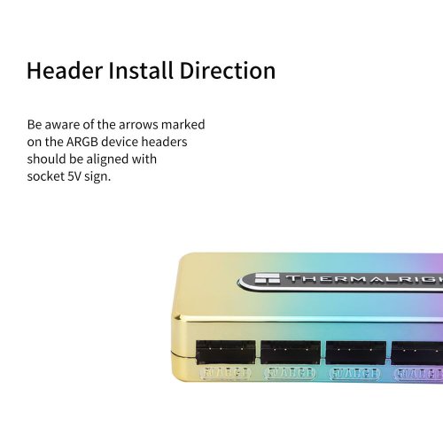 Купити Контролер підсвічування Thermalright ARGB HUB Controller Rev.A - ціна в Києві, Львові, Вінниці, Хмельницькому, Франківську, Україні | інтернет-магазин TELEMART.UA фото