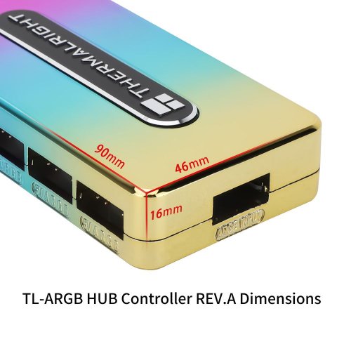 Купити Контролер підсвічування Thermalright ARGB HUB Controller Rev.A - ціна в Києві, Львові, Вінниці, Хмельницькому, Франківську, Україні | інтернет-магазин TELEMART.UA фото