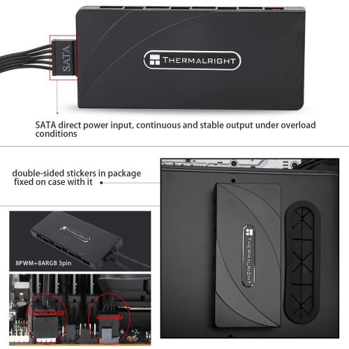 Купити Контролер Thermalright FAN & ARGB HUB X8 - ціна в Києві, Львові, Вінниці, Хмельницькому, Франківську, Україні | інтернет-магазин TELEMART.UA фото