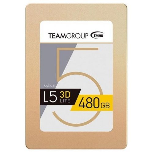 Купить Ssd-диск Team L5 Lite 3D NAND TLC 480GB 2.5" (T253TD480G3C101) (Восстановлено продавцом, 766923) с проверкой совместимости: обзор, характеристики, цена в Киеве, Днепре, Одессе, Харькове, Украине | интернет-магазин TELEMART.UA фото
