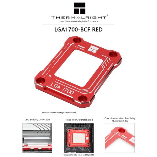 Купити Установчий комплект Thermalright LGA1700 BCF Red - ціна в Києві, Львові, Вінниці, Хмельницькому, Франківську, Україні | інтернет-магазин TELEMART.UA фото