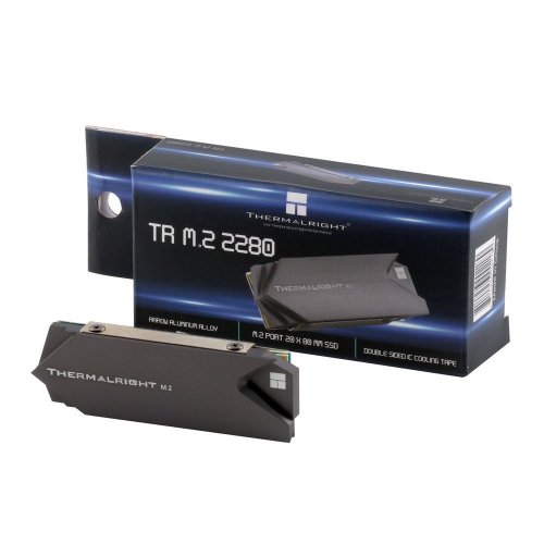Купити Радіатор Thermalright M.2 2280 SSD Grey - ціна в Києві, Львові, Вінниці, Хмельницькому, Франківську, Україні | інтернет-магазин TELEMART.UA фото