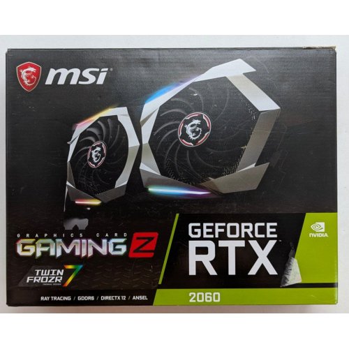 Відеокарта MSI GeForce RTX 2060 GAMING Z 6144MB (RTX 2060 GAMING Z 6G) (Відновлено продавцем, 766954) купити з перевіркою сумісності: огляд, характеристики, ціна у Києві, Львові, Вінниці, Хмельницькому, Івано-Франківську, Україні | інтернет-магазин TELEMART.UA фото
