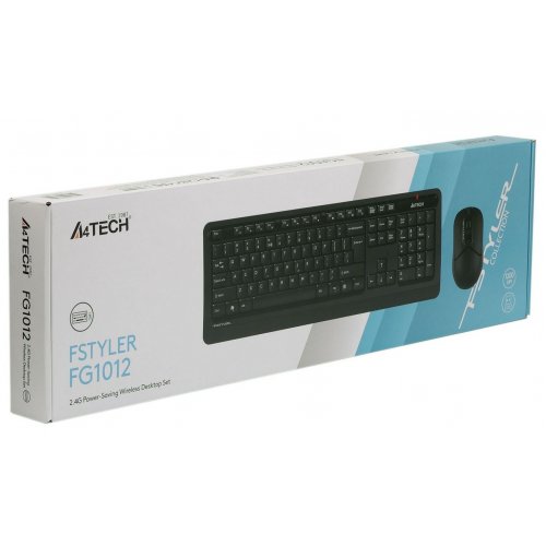 Купить Комплект A4Tech FG1012 Black - цена в Харькове, Киеве, Днепре, Одессе
в интернет-магазине Telemart фото