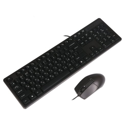 Купить Комплект A4Tech KK-3330S Black - цена в Харькове, Киеве, Днепре, Одессе
в интернет-магазине Telemart фото