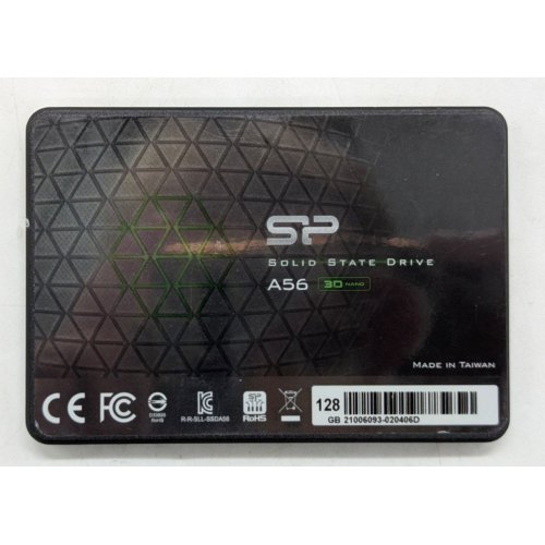 Ssd-диск Silicon Power A56 TLC 128GB 2.5" (SP128GBSS3A56B25) (Відновлено продавцем, 767003) купити з перевіркою сумісності: огляд, характеристики, ціна у Києві, Львові, Вінниці, Хмельницькому, Івано-Франківську, Україні | інтернет-магазин TELEMART.UA фото