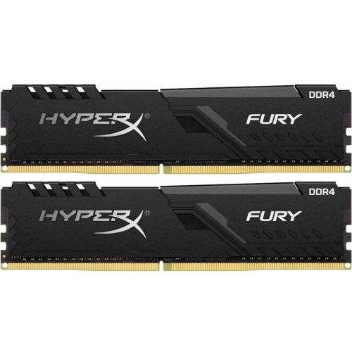 Озп HyperX DDR4 16GB (2x8GB) 2400Mhz FURY Black (HX424C15FB3K2/16) (Відновлено продавцем, 767049) купити з перевіркою сумісності: огляд, характеристики, ціна у Києві, Львові, Вінниці, Хмельницькому, Івано-Франківську, Україні | інтернет-магазин TELEMART.UA фото