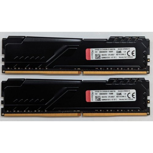 Озп HyperX DDR4 16GB (2x8GB) 2400Mhz FURY Black (HX424C15FB3K2/16) (Відновлено продавцем, 767049) купити з перевіркою сумісності: огляд, характеристики, ціна у Києві, Львові, Вінниці, Хмельницькому, Івано-Франківську, Україні | інтернет-магазин TELEMART.UA фото