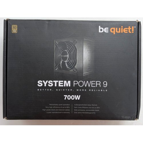 Купить Блок питания Be Quiet! System Power 9 700W (BN248) (Восстановлено продавцом, 767072) с проверкой совместимости: обзор, характеристики, цена в Киеве, Днепре, Одессе, Харькове, Украине | интернет-магазин TELEMART.UA фото