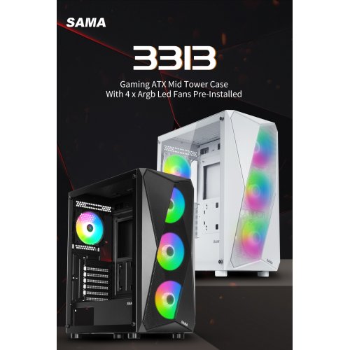 Купить Корпус SAMA 3313 без БП Black с проверкой совместимости: обзор, характеристики, цена в Киеве, Днепре, Одессе, Харькове, Украине | интернет-магазин TELEMART.UA фото