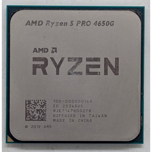 Процесор AMD Ryzen 5 PRO 4650G 3.7(4.2)GHz 8MB sAM4 Tray (100-100000143) (Відновлено продавцем, 767248) купити з перевіркою сумісності: огляд, характеристики, ціна у Києві, Львові, Вінниці, Хмельницькому, Івано-Франківську, Україні | інтернет-магазин TELEMART.UA фото