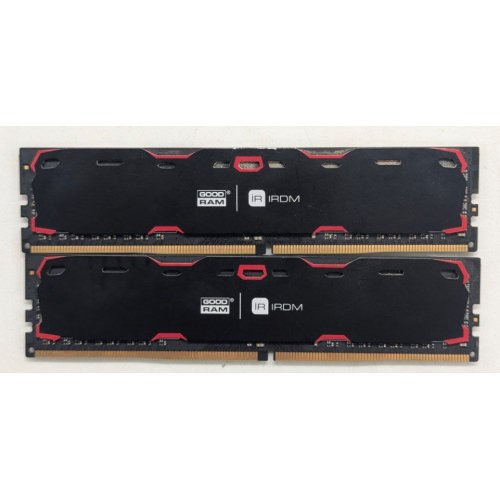 Купить Озу GoodRAM DDR4 32GB (2x16GB) 2400Mhz IRDM X Black (IR-X2400D464L16A/32GDC) (Восстановлено продавцом, 767258) с проверкой совместимости: обзор, характеристики, цена в Киеве, Днепре, Одессе, Харькове, Украине | интернет-магазин TELEMART.UA фото