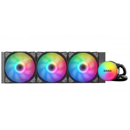 Готова СВО SAMA SI360mm Black купити з перевіркою сумісності: огляд, характеристики, ціна у Києві, Львові, Вінниці, Хмельницькому, Івано-Франківську, Україні | інтернет-магазин TELEMART.UA фото